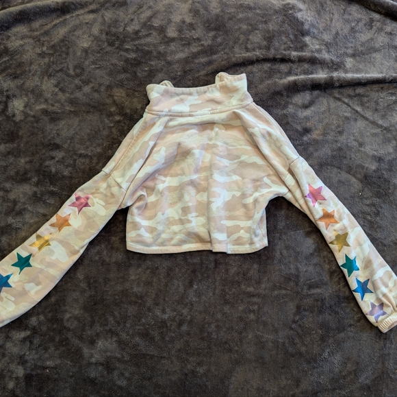 Kids Camouflage Half-Zip Sweatshirt - Picture 4 of 4